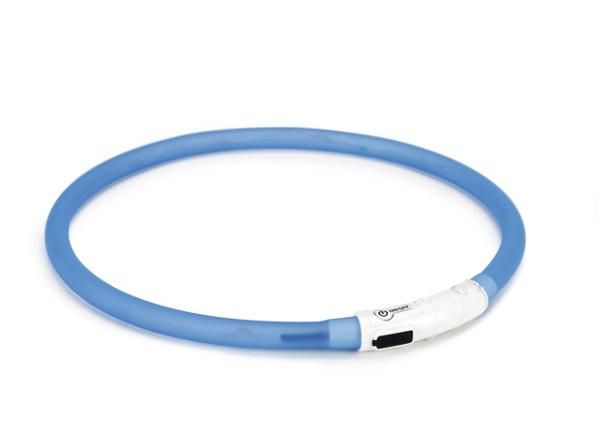 Kaelarihm dogini LED+usb sinine
