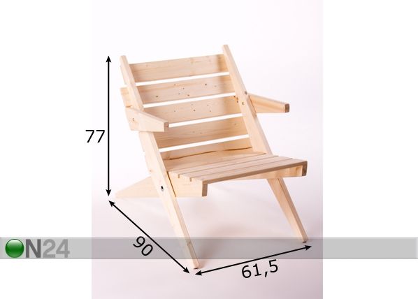 Käetugedega aiatool mõõdud