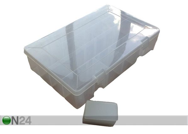 Kalastustarvikute karp, plastik 36 x 23 x 8cm