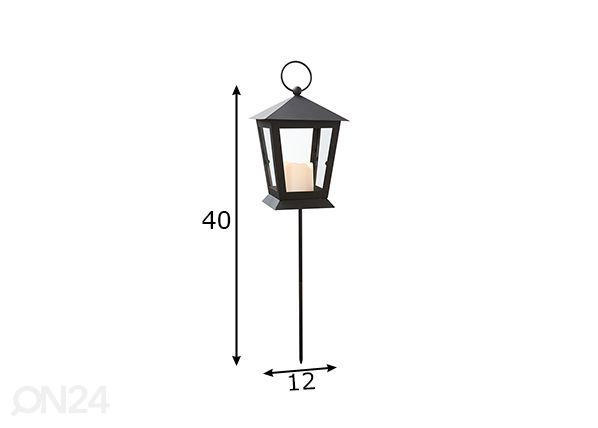 Kalmulatern Serene, must mõõdud