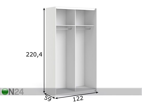 Kapi karkass Firenze 120 cm mõõdud