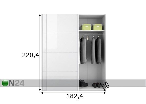 Kapi karkass Firenze 180 cm mõõdud