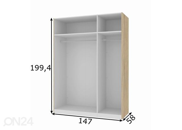 Kapi karkass Save A67 h 200 cm mõõdud