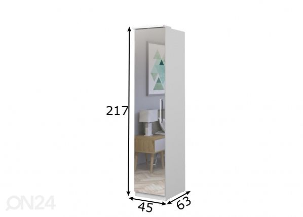 Kapp 45 cm mõõdud