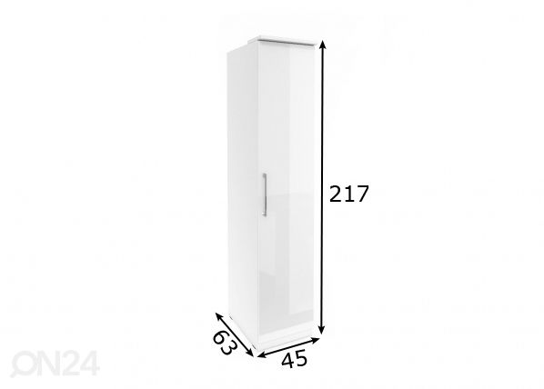 Kapp 45 cm mõõdud