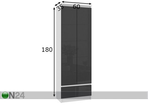 Kapp 60 cm mõõdud