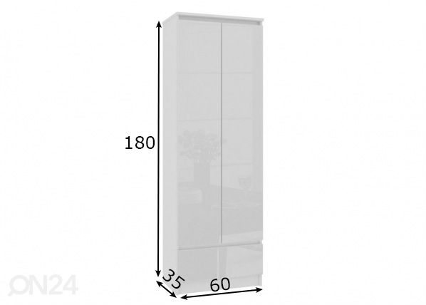 Kapp 60 cm mõõdud