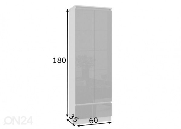 Kapp 60 cm mõõdud