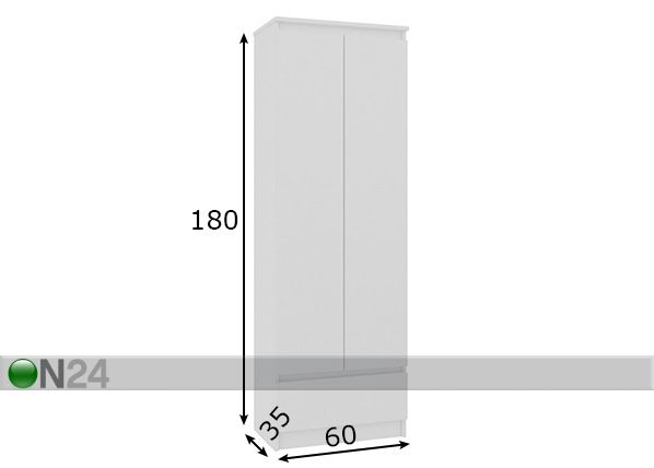 Kapp 60 cm mõõdud