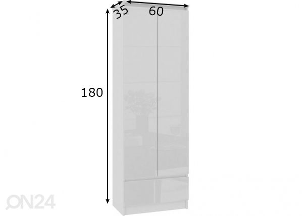Kapp 60 cm mõõdud