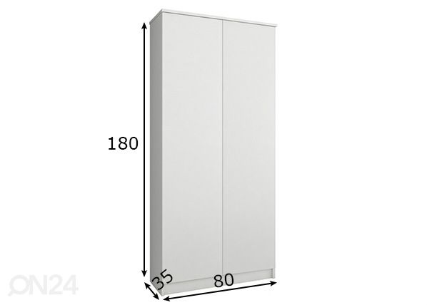 Kapp 80 cm mõõdud