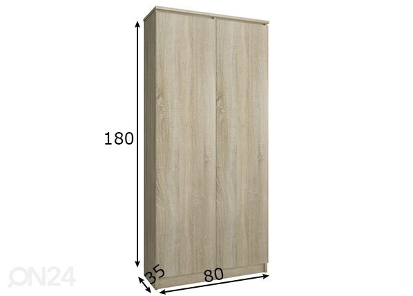 Kapp 80 cm mõõdud