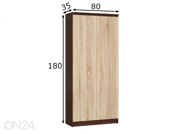 Kapp 80 cm mõõdud