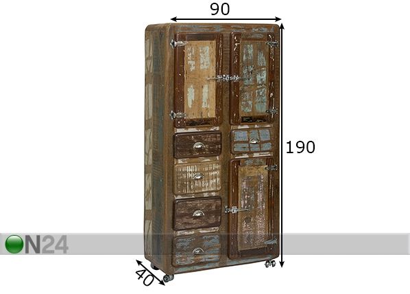 Kapp Fridge mõõdud