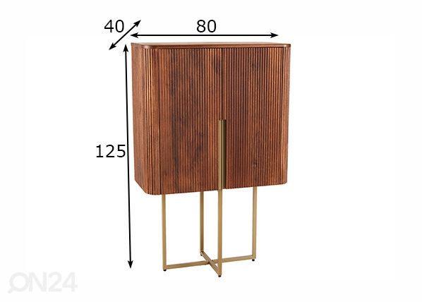 Kapp /kummut Gatsby 80 cm mõõdud