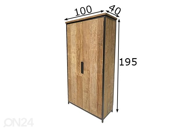 Kapp Tomar 100 cm mõõdud