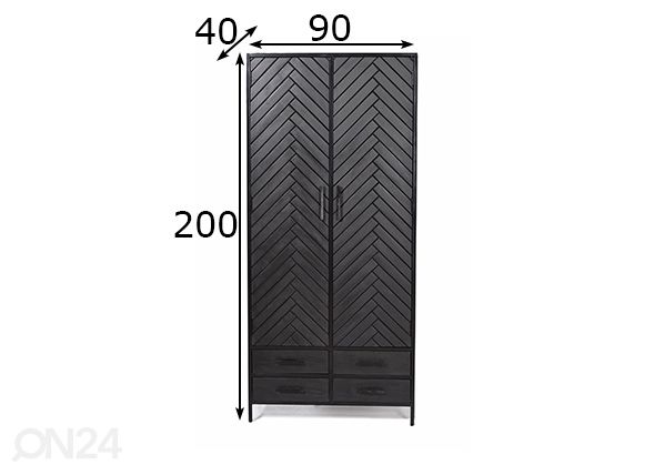 Kapp York 90 cm mõõdud