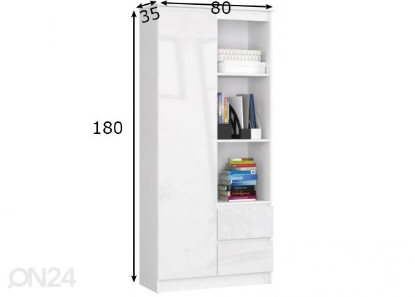 Kappriiul 80 cm mõõdud