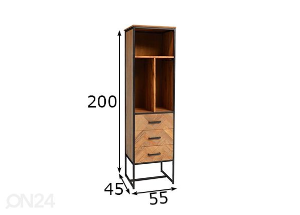 Kappriiul Accent 55 cm mõõdud