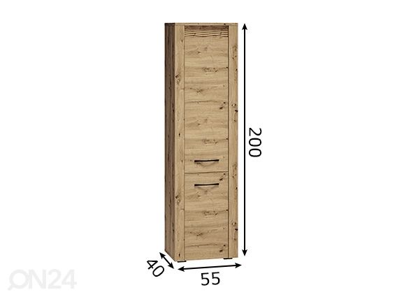 Kappriiul Artis 55 cm mõõdud