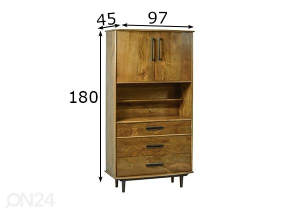 Kappriiul Elias 97 cm mõõdud