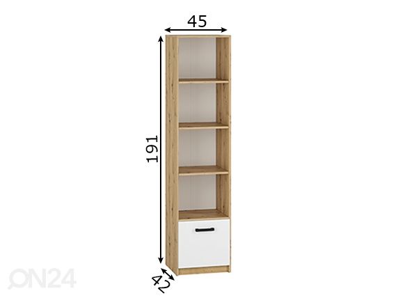 Kappriiul Firenze 45 cm mõõdud