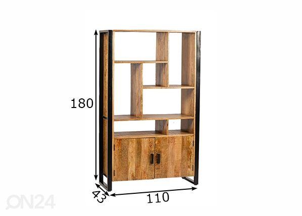 Kappriiul Nairobi 110 cm mõõdud