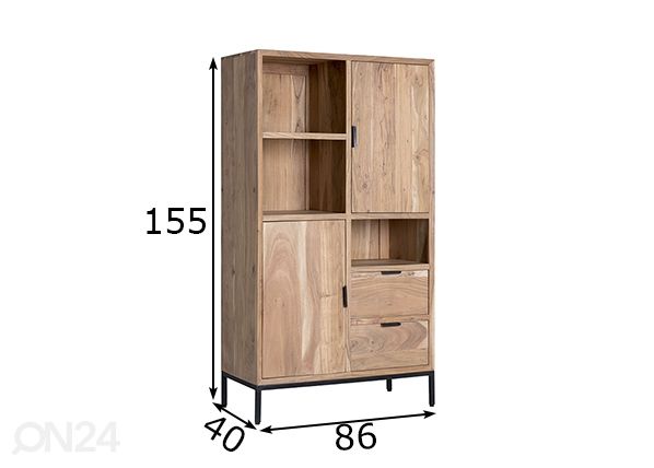 Kappriiul Oslo 86 cm mõõdud