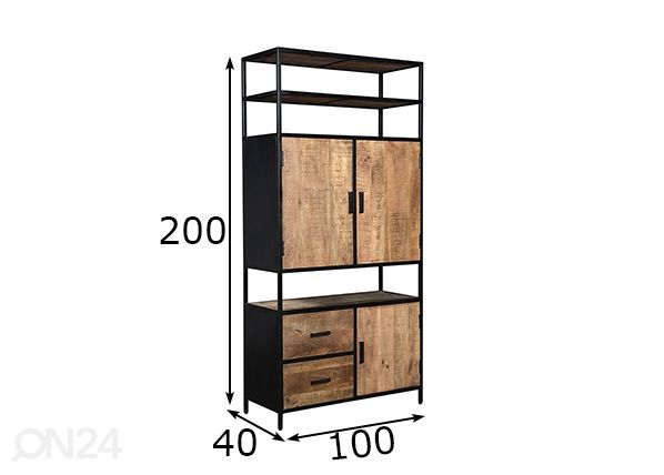 Kappriiul Sturdy 100 cm mõõdud