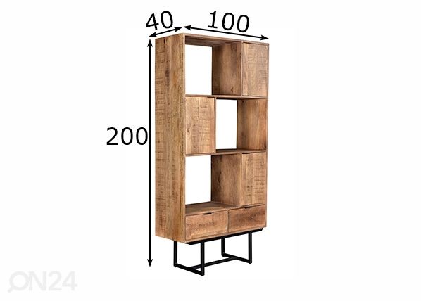 Kappriiul Valdez 100 cm mõõdud