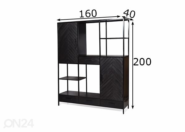 Kappriiul York 160 cm mõõdud
