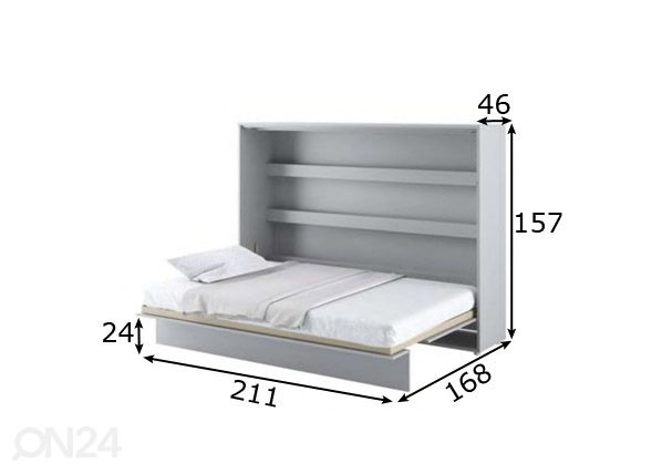 Kappvoodi Lenart BED CONCEPT 140x200 cm