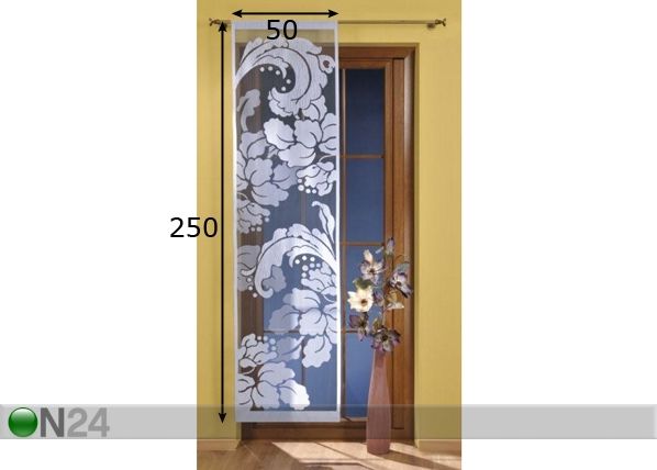 Kardin Hõbe 50x240cm mõõdud