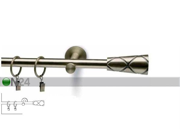 Kardinapuukomplekt Vario 1 realine, 160 cm