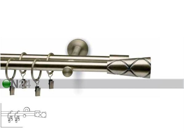 Kardinapuukomplekt Vario 2 realine, 200 cm