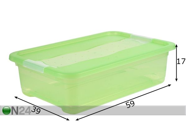 Karp Crystal-box 28L mõõdud