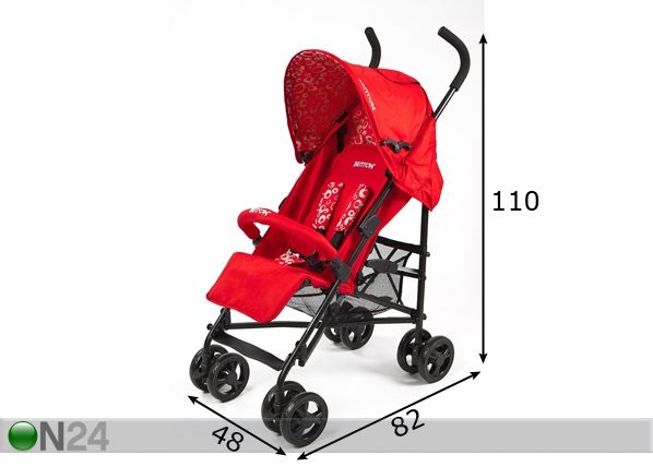 Käru Britton Shopper mõõdud