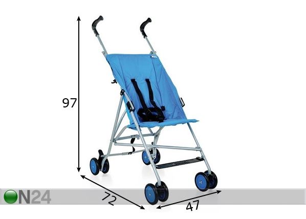 Käru Go-S Blue mõõdud