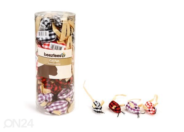 Kassi mänguasi hiir ruuduline 4 cm n1