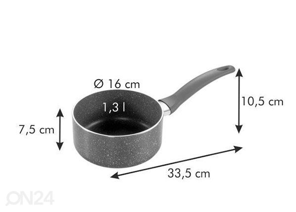 Kastmepann Tescoma Manico Rosso Ø 16 cm 1,3 L mõõdud