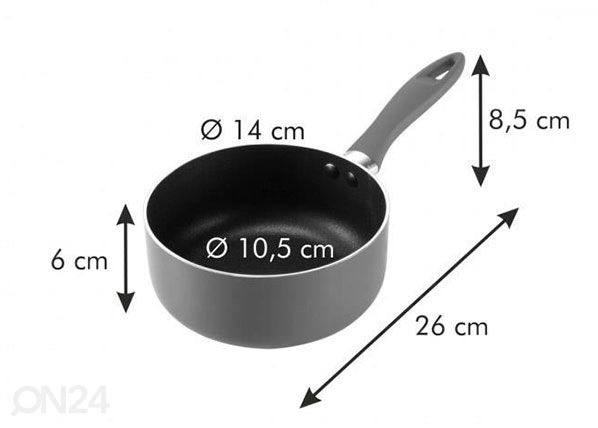 Kastmepann Tescoma Presto Mini Ø 14 cm mõõdud