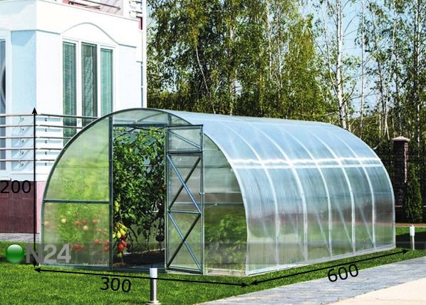Kasvuhoone Kolmene 3x6m mõõdud