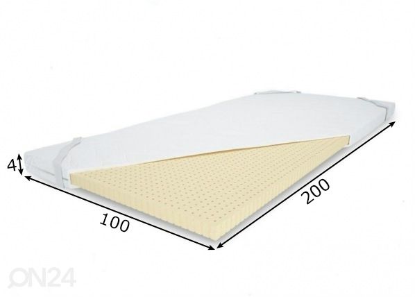 Kattemadrats 100x200 cm mõõdud