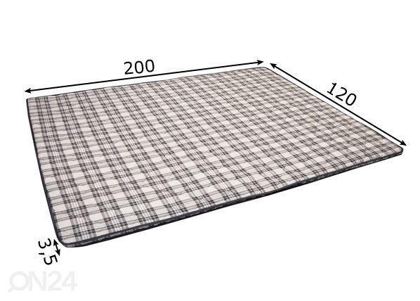 Kattemadrats 120x200 cm mõõdud