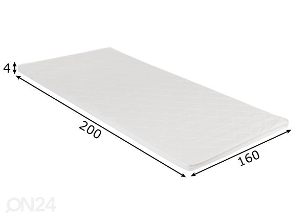 Kattemadrats 160x200 cm mõõdud