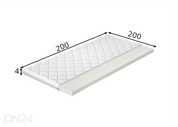 Kattemadrats 200x200 cm mõõdud