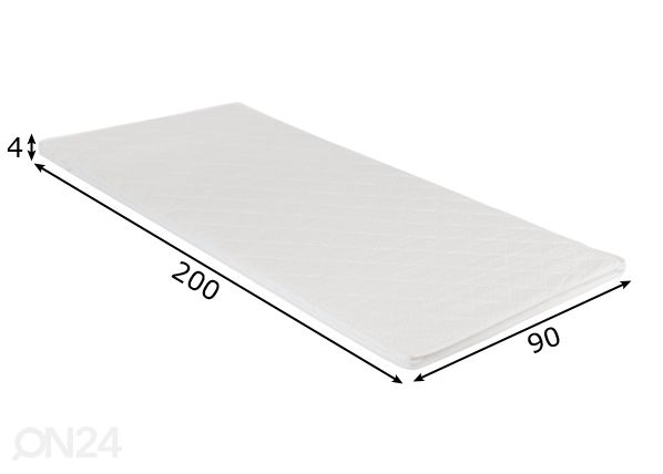 Kattemadrats 90x200 cm mõõdud
