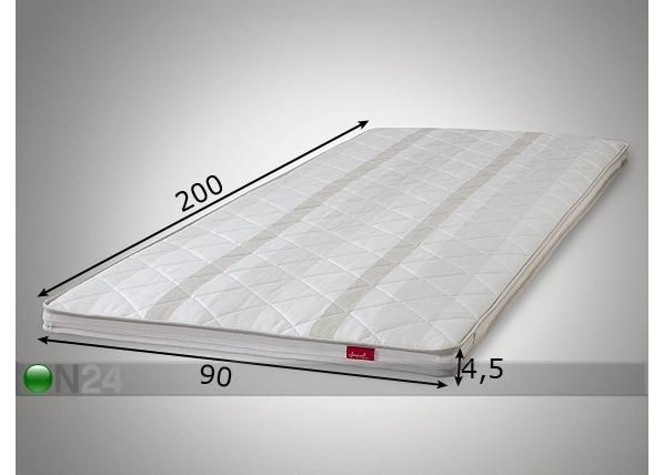 Kattemadrats Classic hele 90x200 cm mõõdud