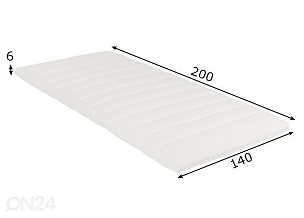 Kattemadrats HR sisuga 140x200 cm mõõdud