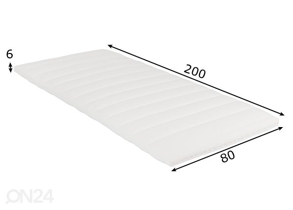Kattemadrats HR sisuga 80x200 cm mõõdud